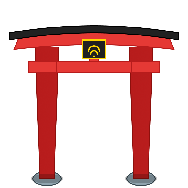 防災大社の鳥居